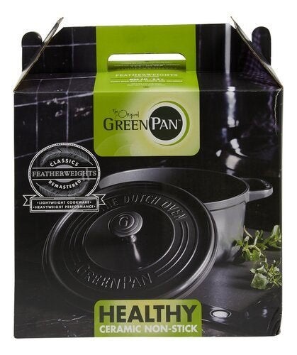 greenpan featherweights 26cm stoofpot, Huis en Inrichting, Met handvatten, Ophalen of Verzenden, Nieuw, GreenPan