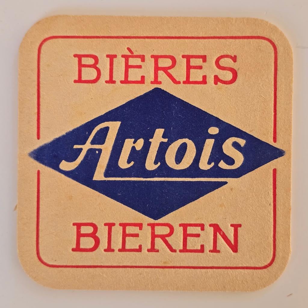 Artois Sous Bock Bierviltje Bierdeckel Onderzetter, Verzamelen, Biermerken, Verzenden, Gebruikt, Viltje(s)