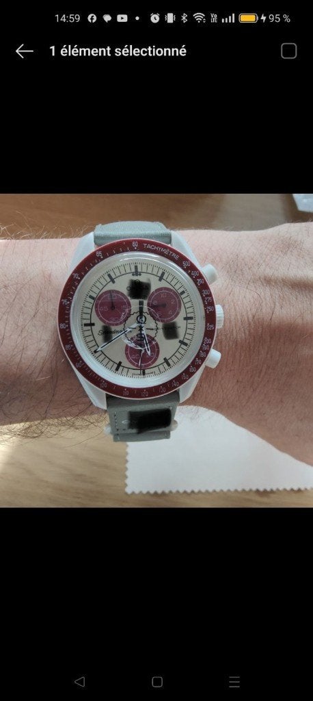 montre de type Omega x Swatch MoonSwatch Mission to Pluto, Bijoux, Sacs & Beauté, Montre-bracelet, Enlèvement ou Envoi, Swatch