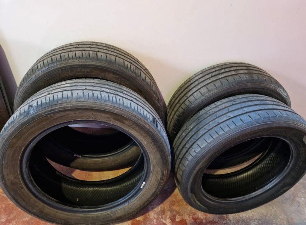 4 pneus 195/55/16 87w hankook, Enlèvement, Pneu(s)