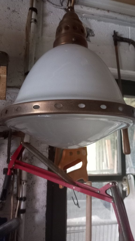 Luminaire, Comme neuf, Verre, Enlèvement, E27 (grand)