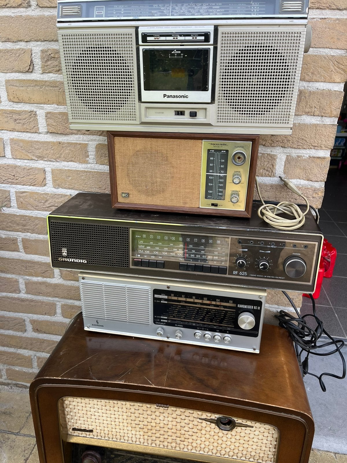 5 werkende oude radio’s!, Enlèvement, Utilisé
