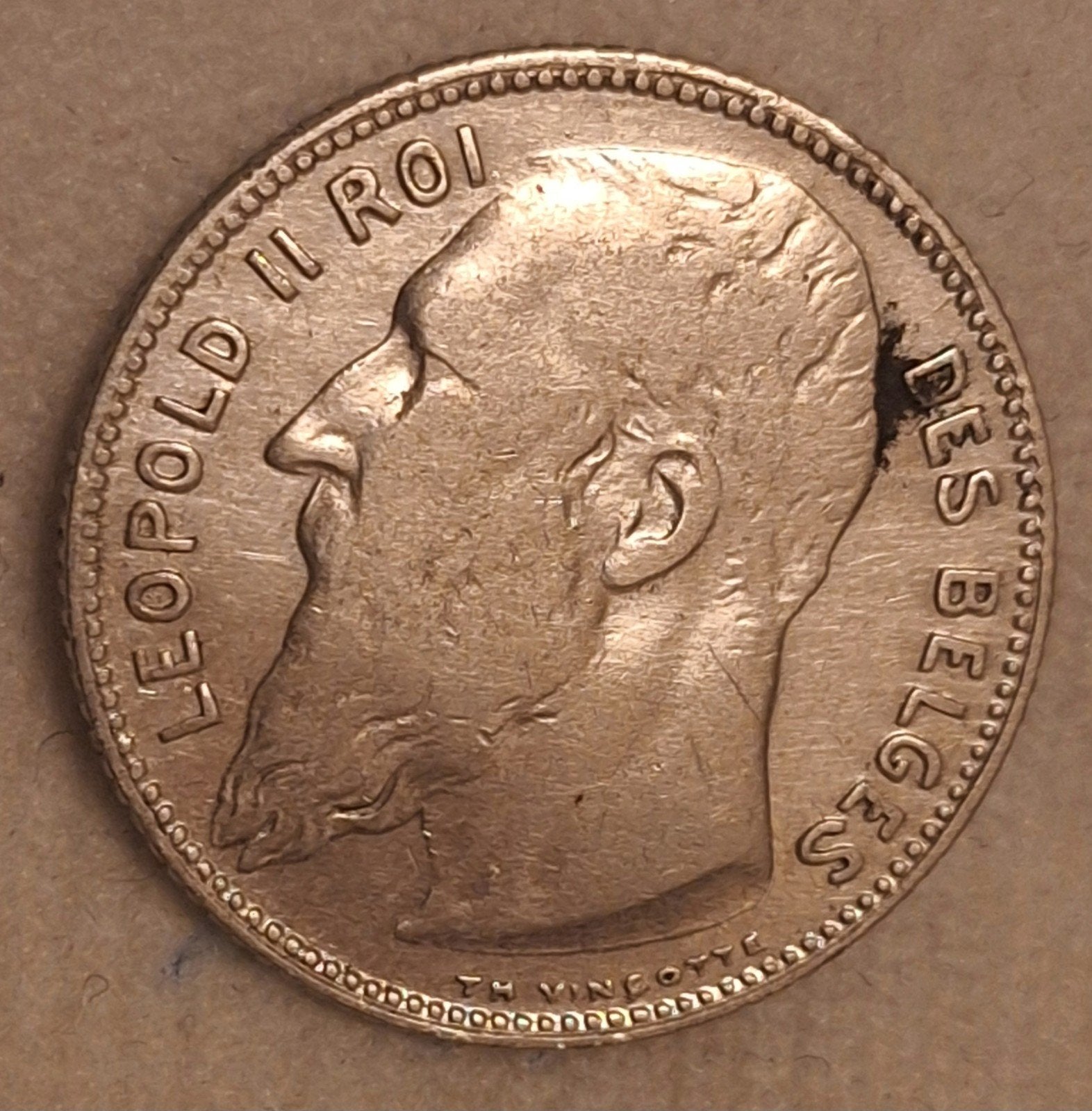 Zilveren Fr. 1909 Leopold II België, Envoi