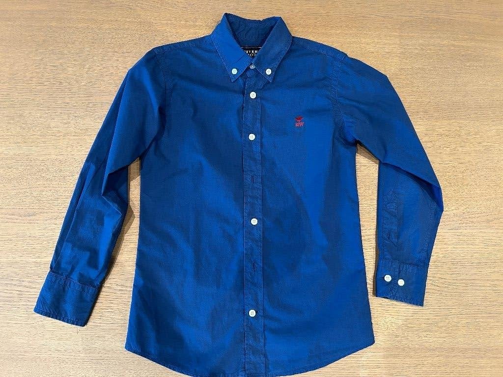 River Woods hemd 128, 8 jaar, River Woods, Overhemd of Blouse, Ophalen of Verzenden, Zo goed als nieuw