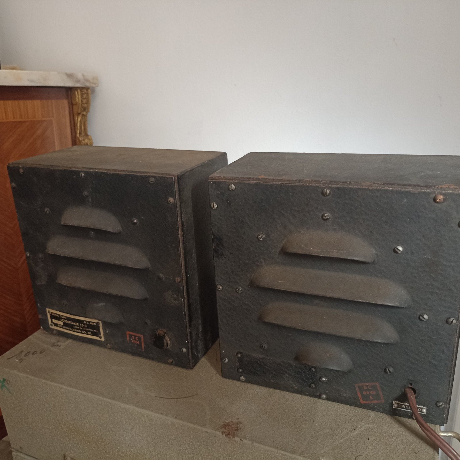 Prachtige set (2x) Originele US Army Signal Corps LS-3 Luids, Collections, Enlèvement ou Envoi