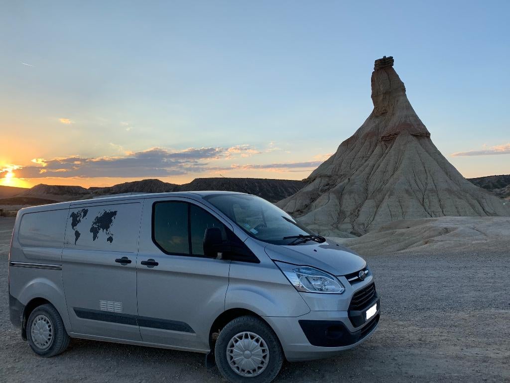 Van Ford Transit Custom aménagé – prêt pour l’aventure !, Caravans en Kamperen, Mobilhomes, Caméra de recul, Ford, Handgeschakeld