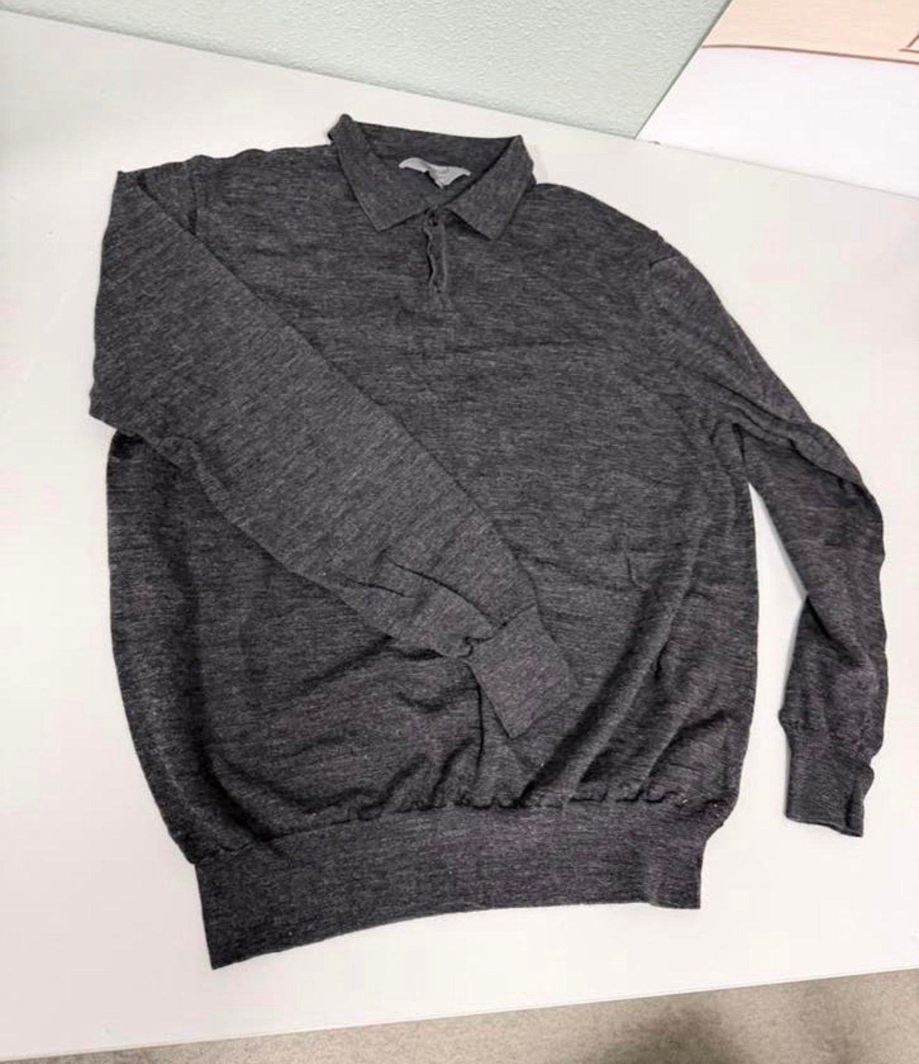 Gilet polo laine mérinos Hayward Mount Street 2XL XXL gris, Enlèvement ou Envoi, Comme neuf, Autres tailles, Gris