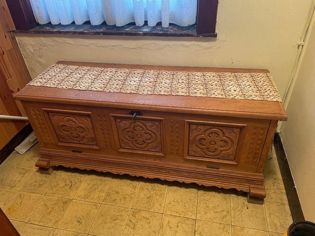 houten koffer(kist), Ophalen, 50 – 75, Gebruikt, Overige houtsoorten