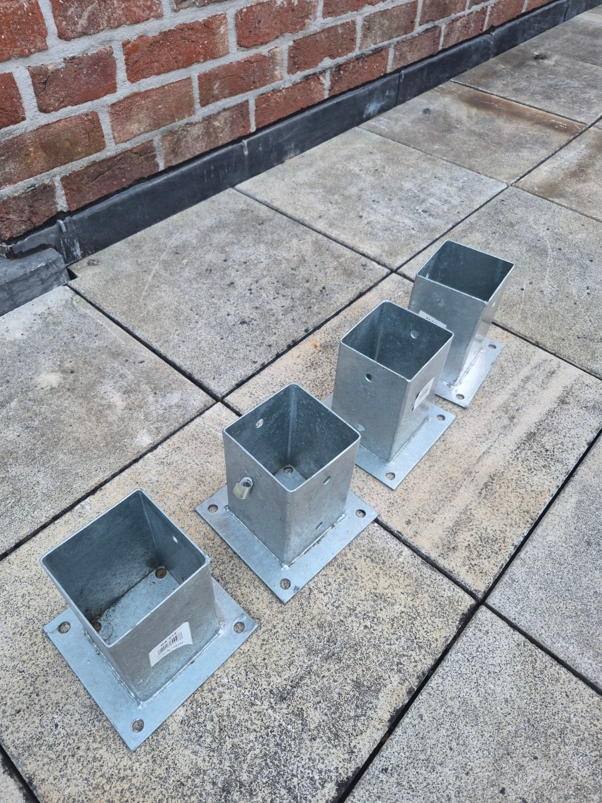 Paalhouder voor paal 9x9cm (4stuks), Doe-het-zelf en Bouw, Hout en Planken, Ophalen, Nieuw