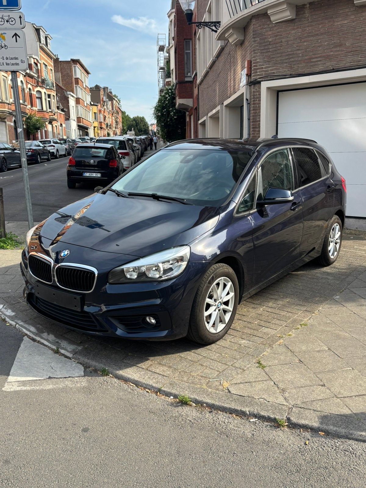 Bmw 218i, Auto's, 100 kW, Stof, Blauw, 2 Reeks Active Tourer