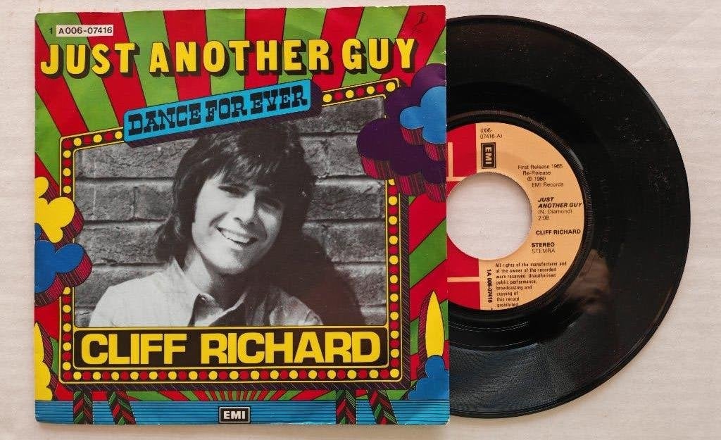 CLIFF RICHARD - Just another guy (45t), Enlèvement ou Envoi, Comme neuf, 7 inch, Pop