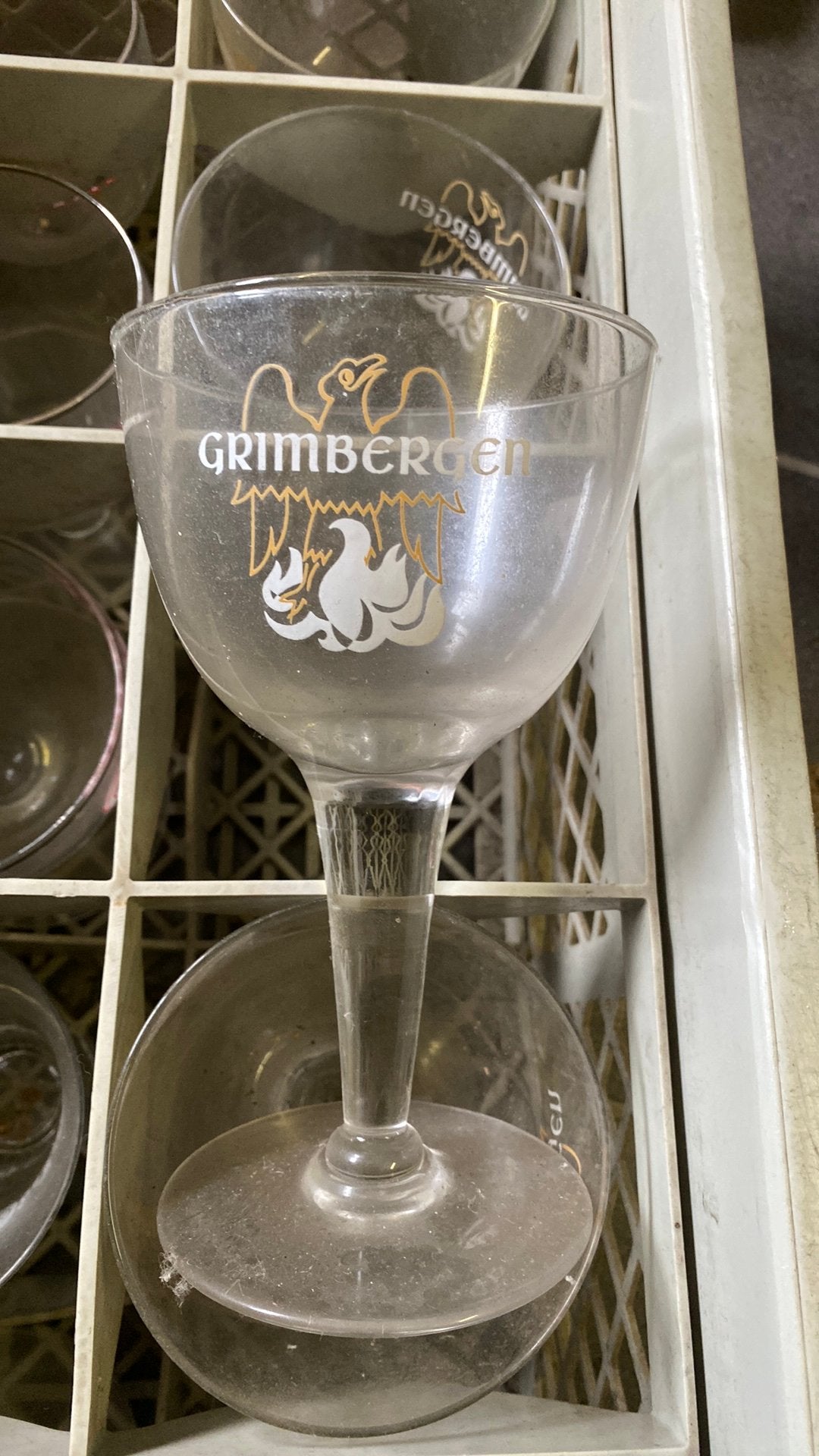 4 oude grimberg glazen, Ophalen of Verzenden, Zo goed als nieuw