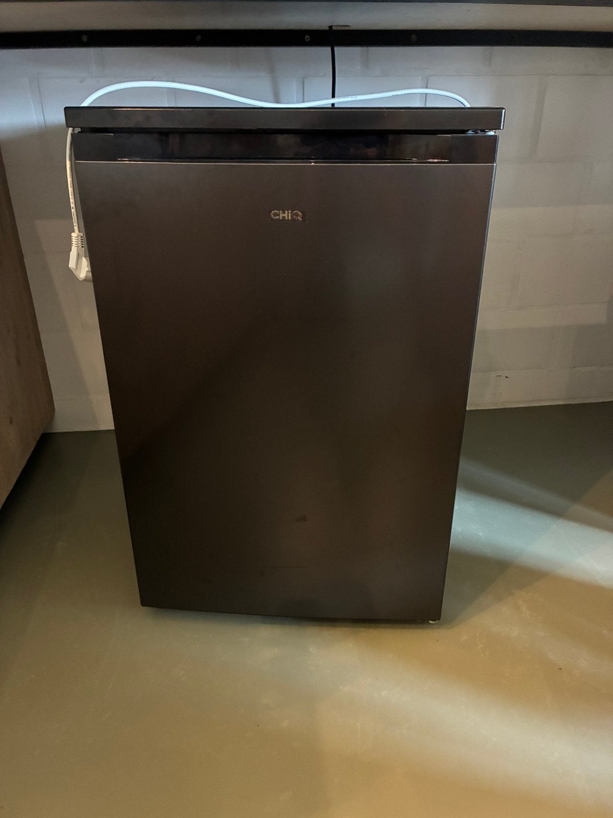 Koelkast zwart tafelmodel met vriesvak, Elektronische apparatuur, Koelkasten en IJskasten, Ophalen, Gebruikt, Minder dan 85 cm