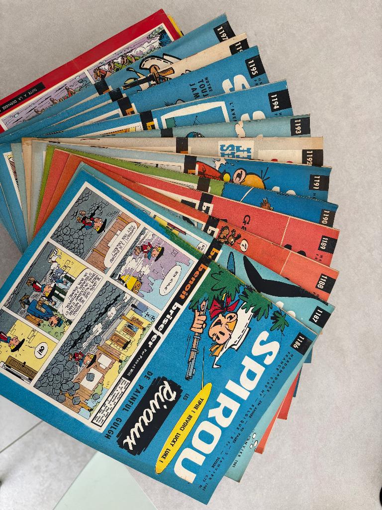 Magazines Spirou année 1961, Livres, Enlèvement ou Envoi, Série complète ou Série, Utilisé, Divers auteurs