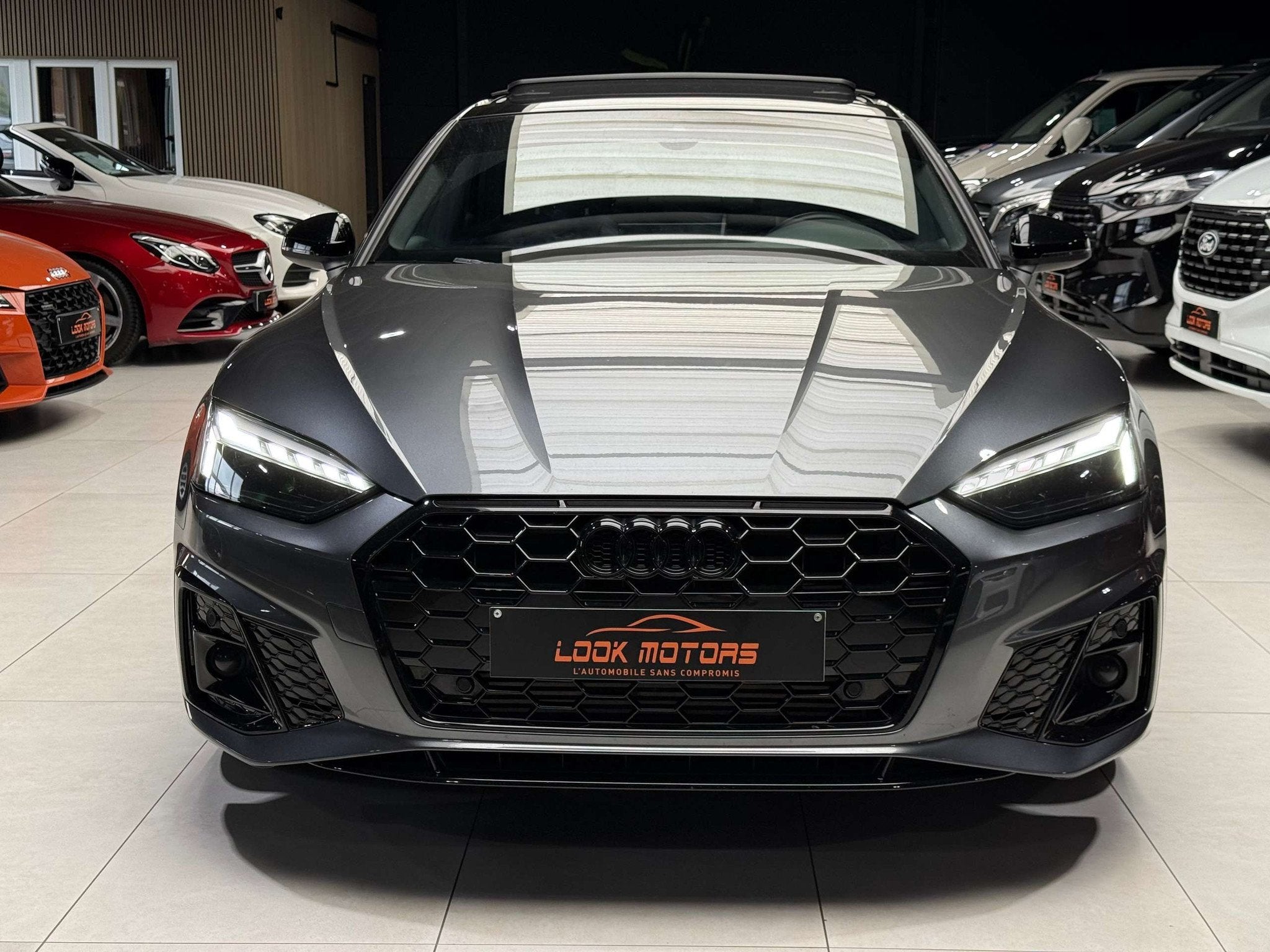 Audi A5 2.0 TFSI S line S tronic 150cv SportBack Pack SHADOW, Auto's, Gebruikt, 4 cilinders, 1984 cc, https://public.car-pass.be/vhr/a7a07a98-0ee9-49a7-9819-1686eb1f5cd8