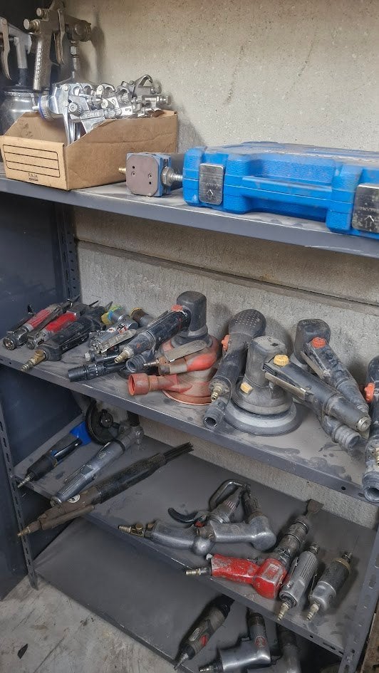 Werkplaatswagen, Freesmachine, Slagmoersleutel ontgrendelaar, Ophalen