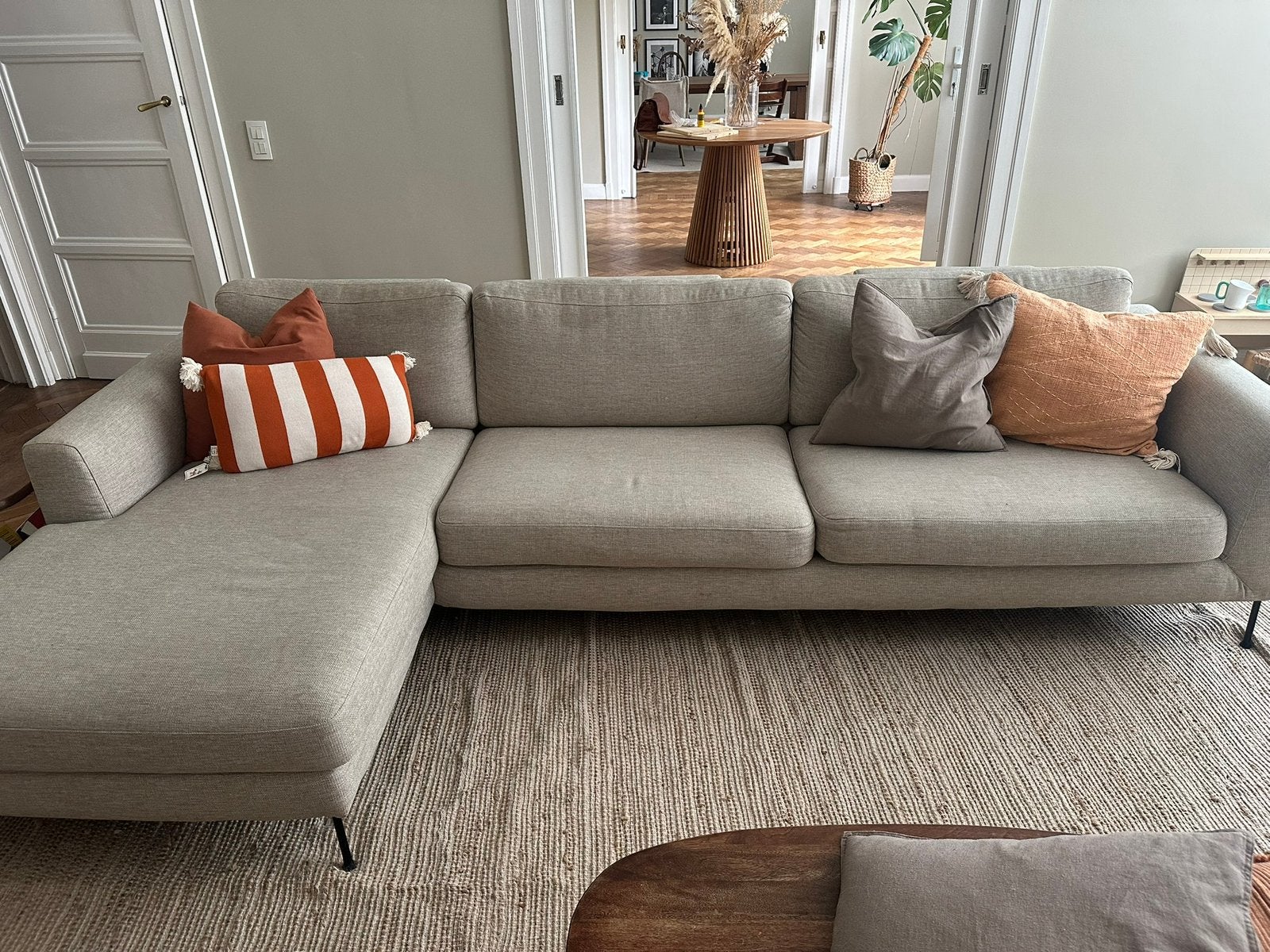 Westwing Collection CUCITA 4-seater corner sofa, Huis en Inrichting, Ophalen, Zo goed als nieuw