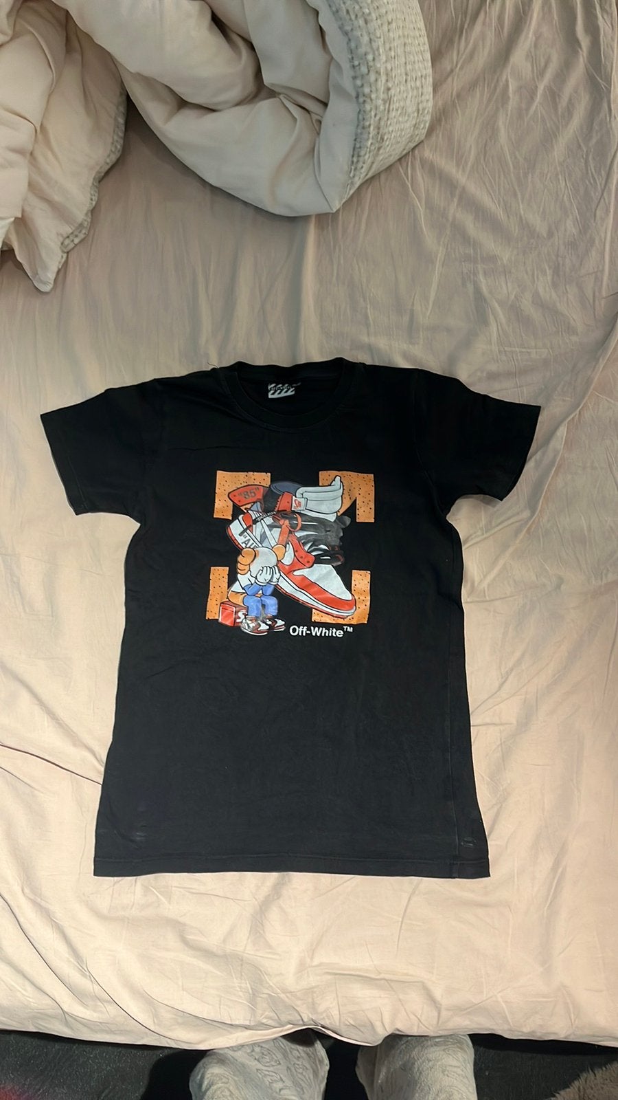 Off white t shirt, Kleding | Heren, Ophalen of Verzenden, Zo goed als nieuw, Maat 46 (S) of kleiner, Zwart