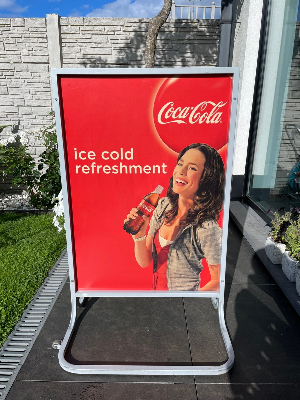 Reclamebord Coca Cola, Verzamelen, Ophalen, Zo goed als nieuw, Reclamebord