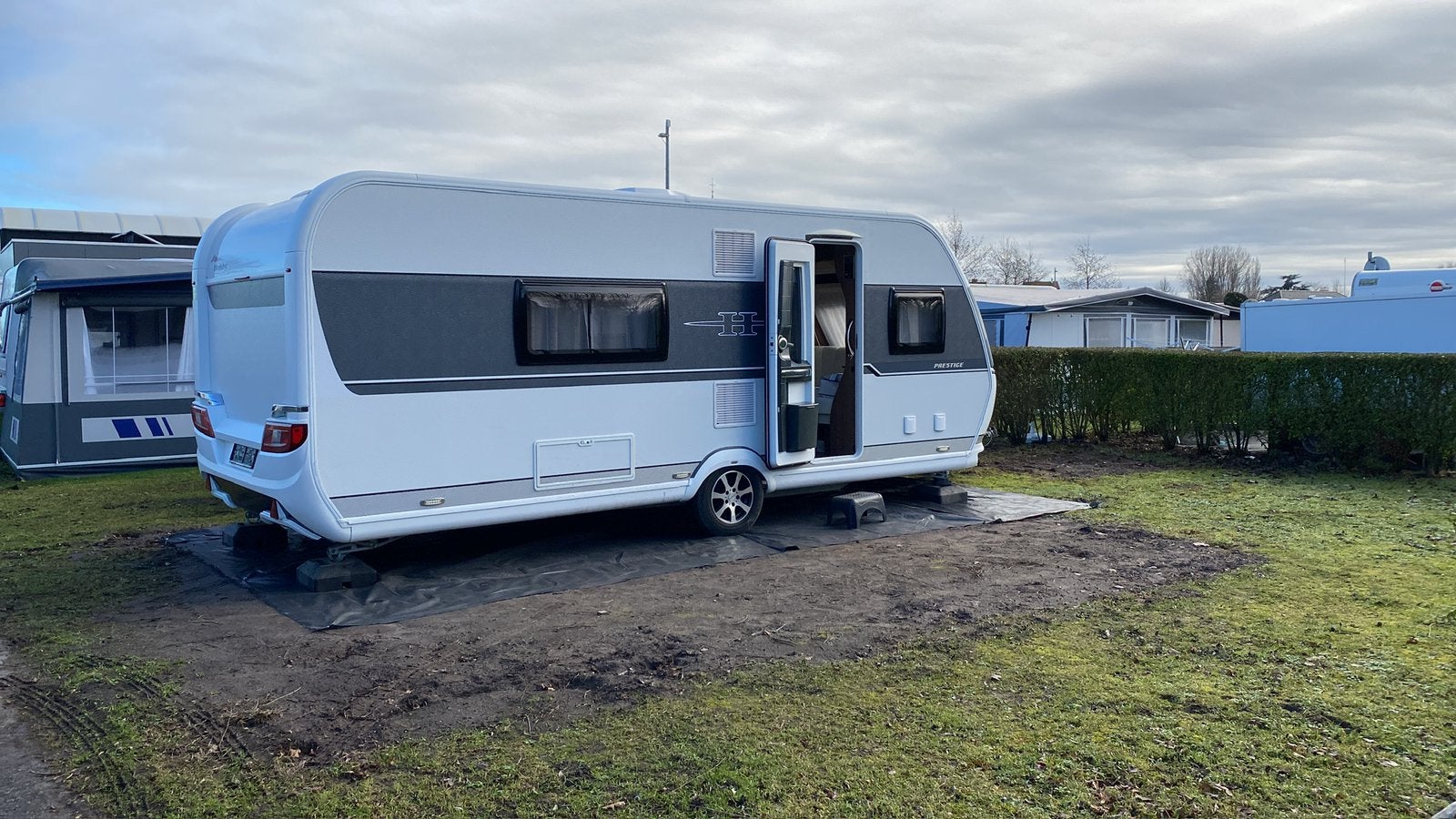 Hobby560 prestige + nieuwe levooz, Caravans en Kamperen, Caravans, Particulier, Airco, Hobby