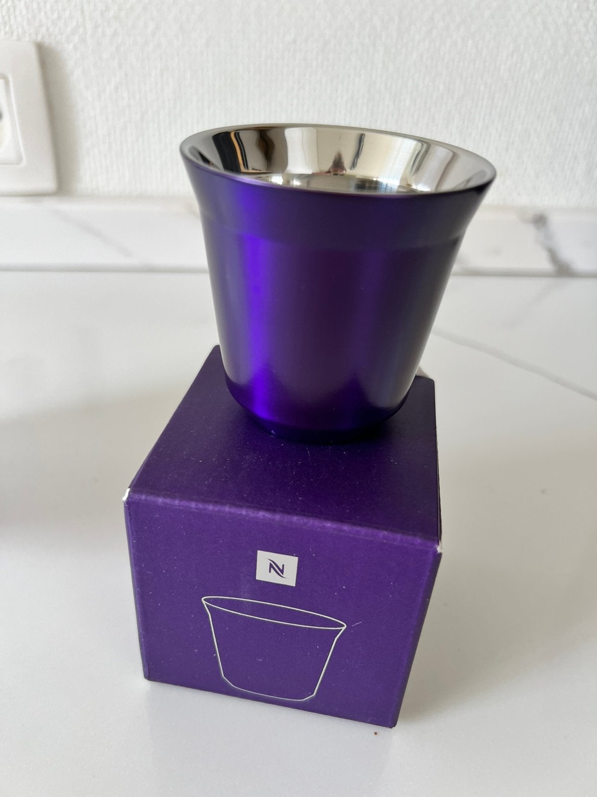Tasse NESPRESSO Arpeggio NEUVE, Neuf, Enlèvement ou Envoi, Métal, Tasse(s) et/ou soucoupe(s)