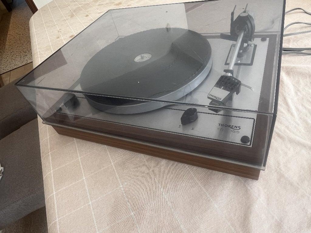 Thorens TD 165 platenspeler vintage, TV, Hi-fi & Vidéo, Tourne-disques, Enlèvement, Utilisé, Tourne-disque, Thorens
