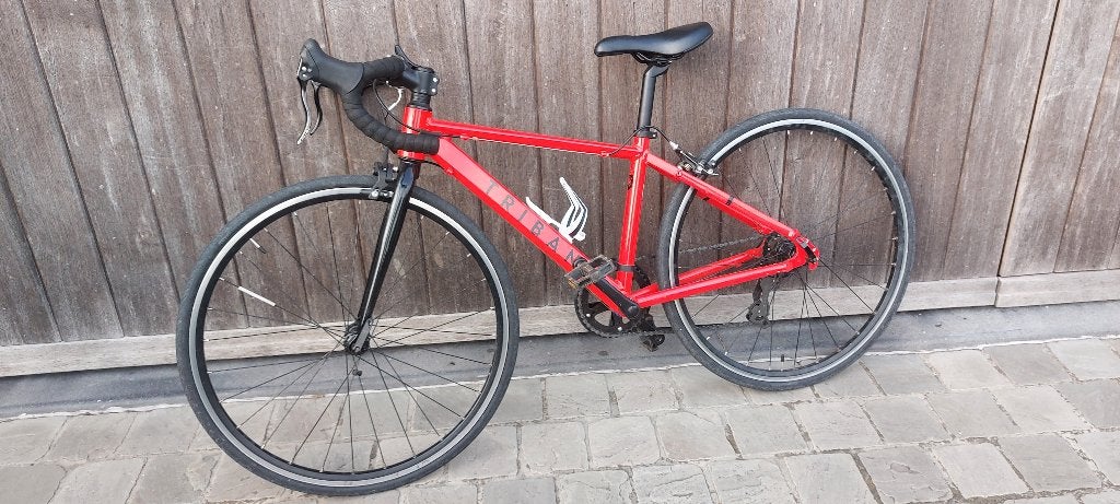 Triban koersfiets kind 26 inch, Fietsen en Brommers, Fietsen | Racefietsen, Minder dan 10 versnellingen, Gebruikt, 26 inch, Velgrem