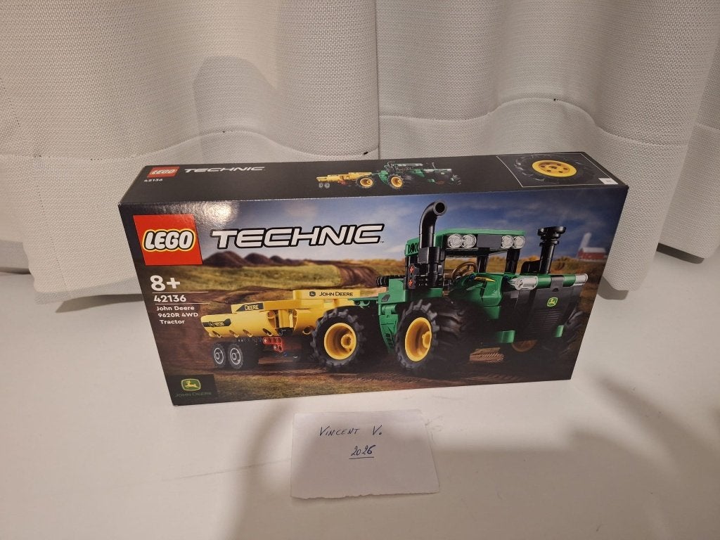 Lego 42136 - John Deere 9620R 4WD Tractor, Ophalen of Verzenden, Lego