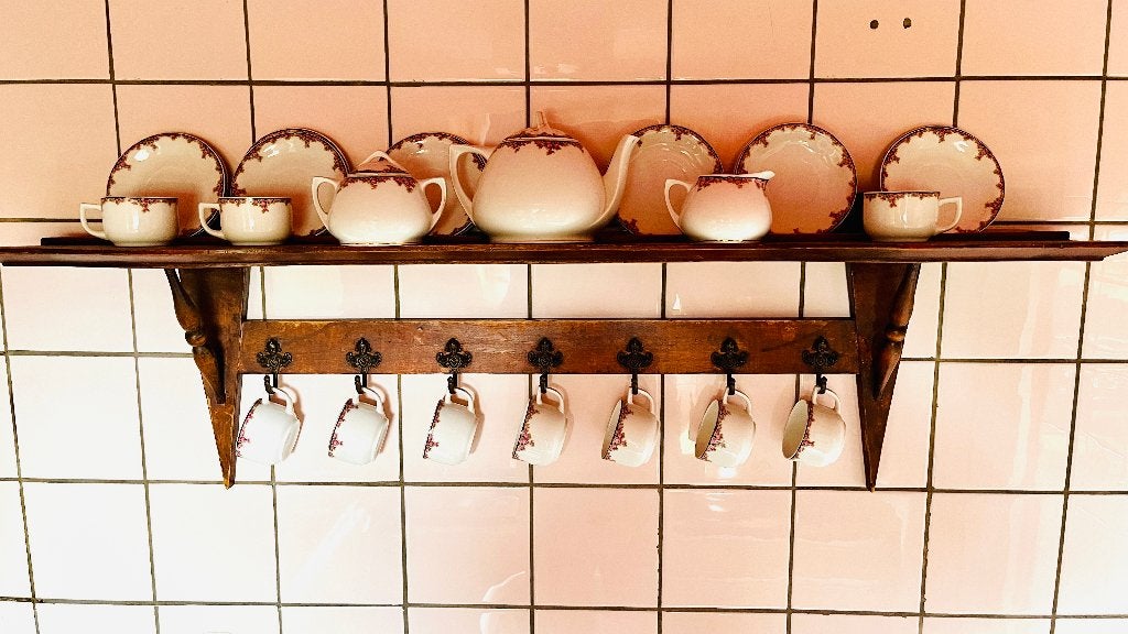 Koffieservies van het merk Oepiag Royal (incl. hangrek), Antiek en Kunst, Antiek | Servies los, Ophalen