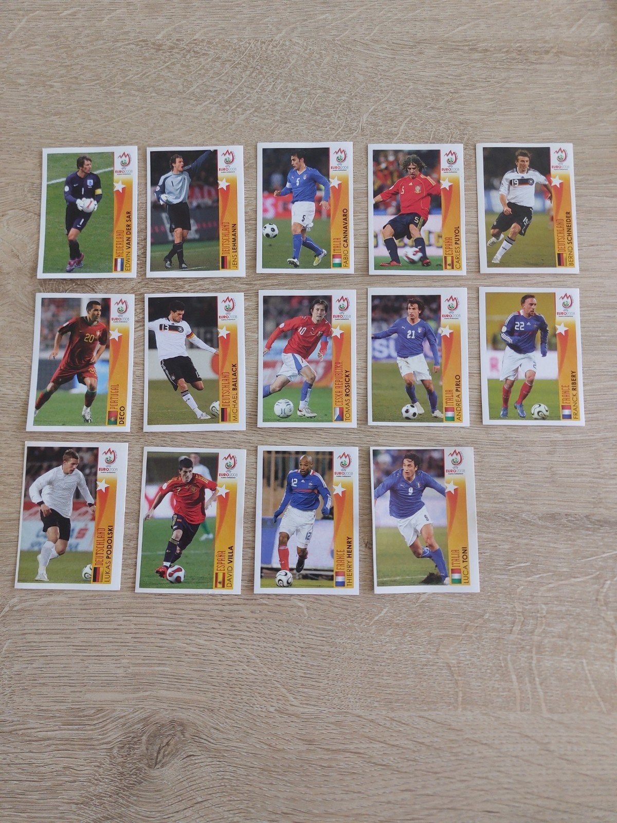 Panini EK 2008 - "In action stars", Ophalen of Verzenden, Gebruikt, Meerdere stickers