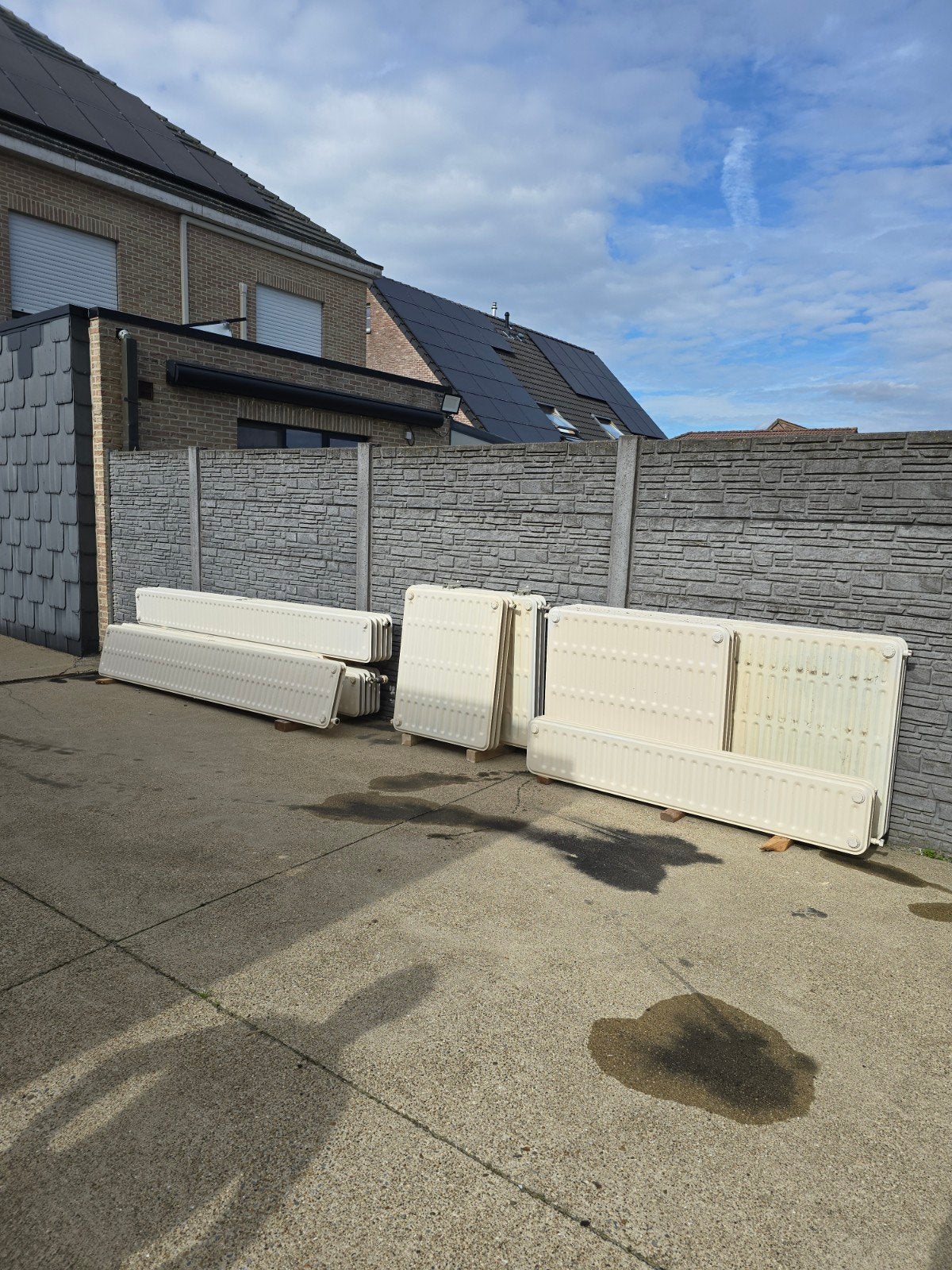 Complete Partij Oude Radiatoren (9 stuks), Doe-het-zelf en Bouw, Ophalen, Gebruikt, Radiator