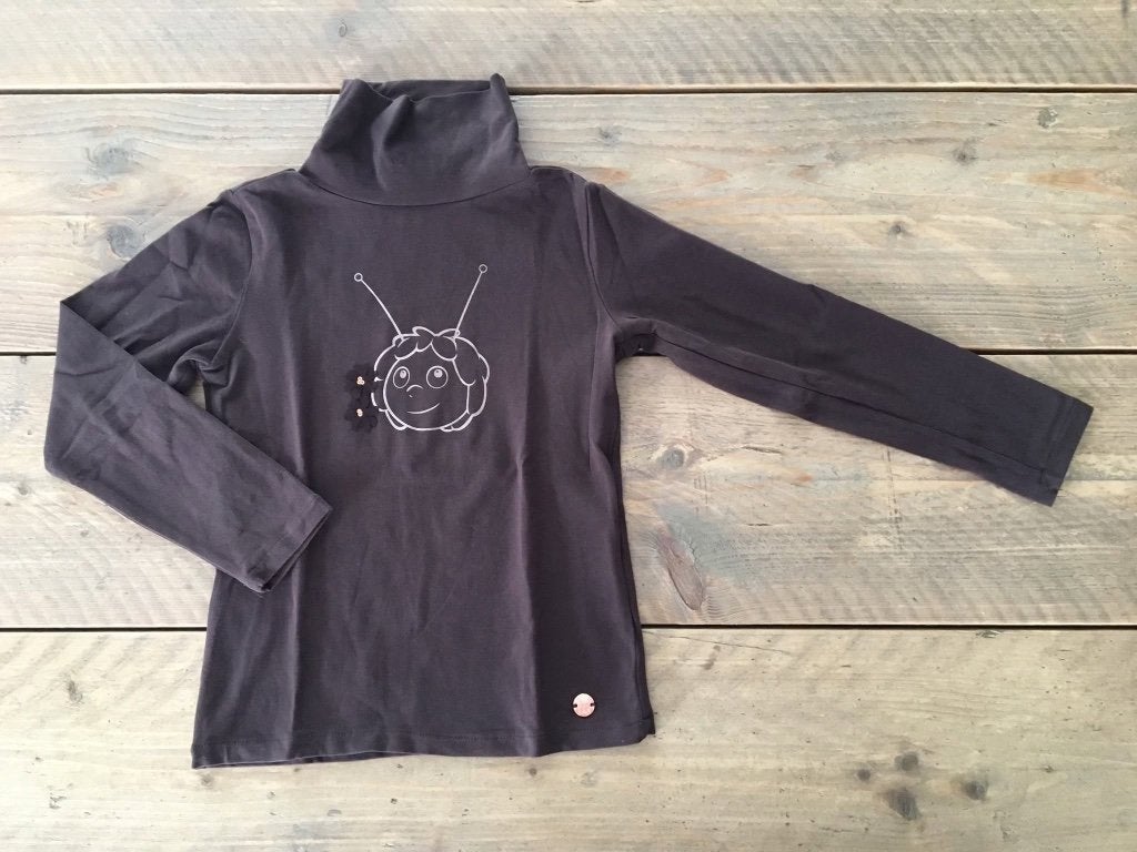 JBC, blauwe en bruine met Maja longsleeve rolkraag 116 - 122, Ophalen of Verzenden, JBC, Meisje, Shirt of Longsleeve