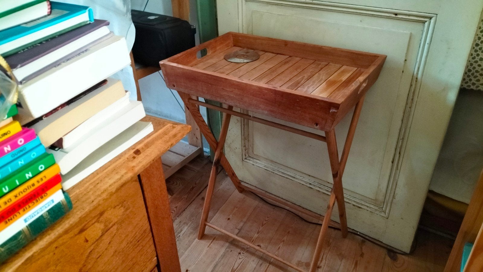 Plateau sur support teak, Maison & Meubles, Enlèvement