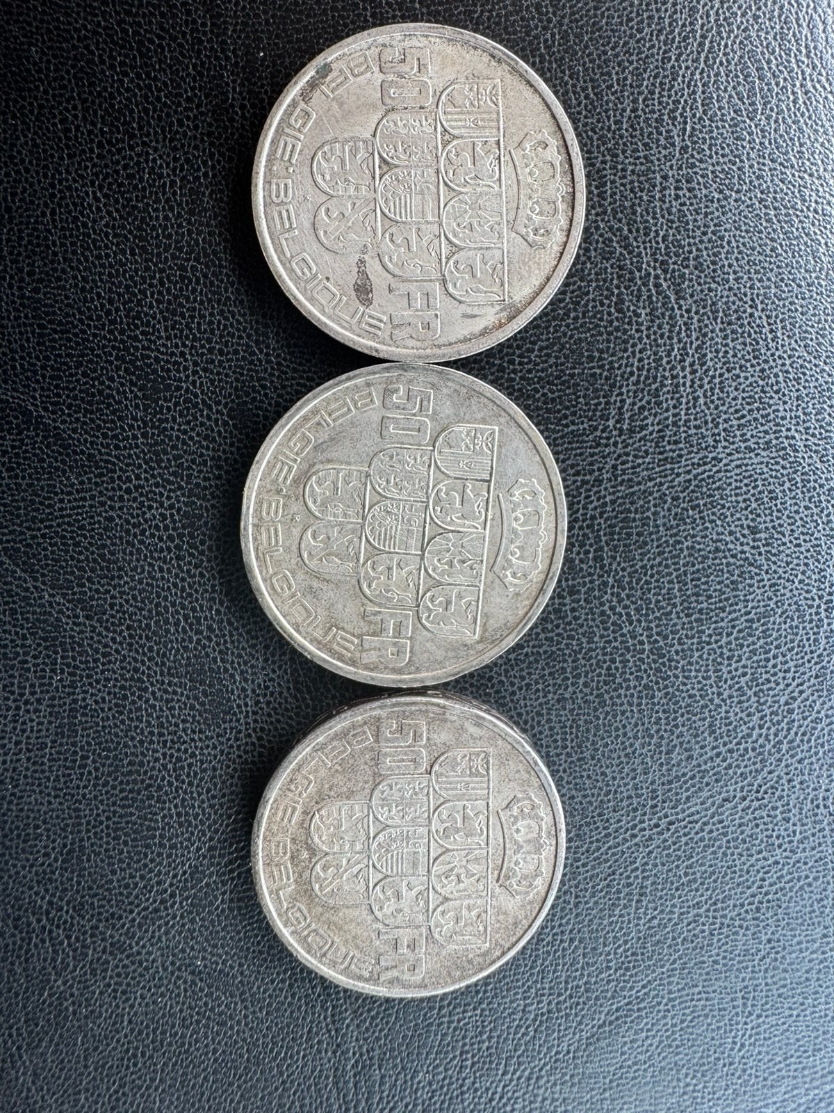50 fr leopold 3 zilveren munten, Postzegels en Munten, Munten | België, Zilver, Ophalen of Verzenden, Losse munt, Zilver