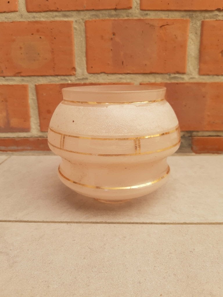 Antieke glazen lampenkap x5, Antiek en Kunst, Ophalen