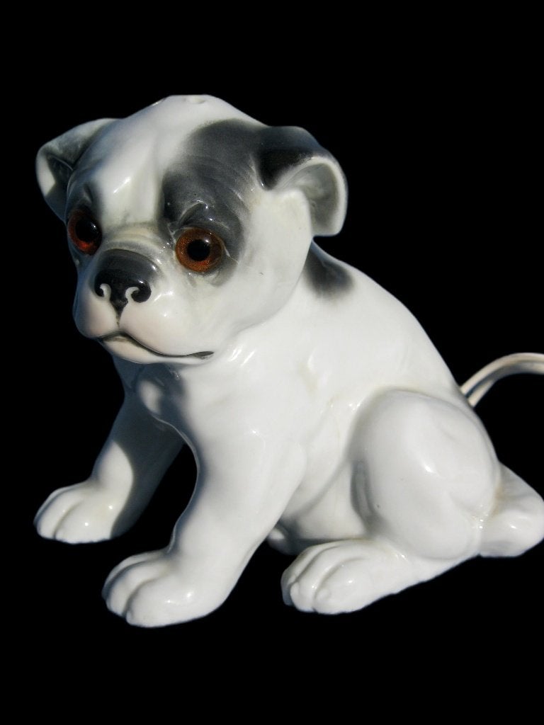 Vintage dispenser (lamp) parfumdispencer puppie bulldog., Enlèvement