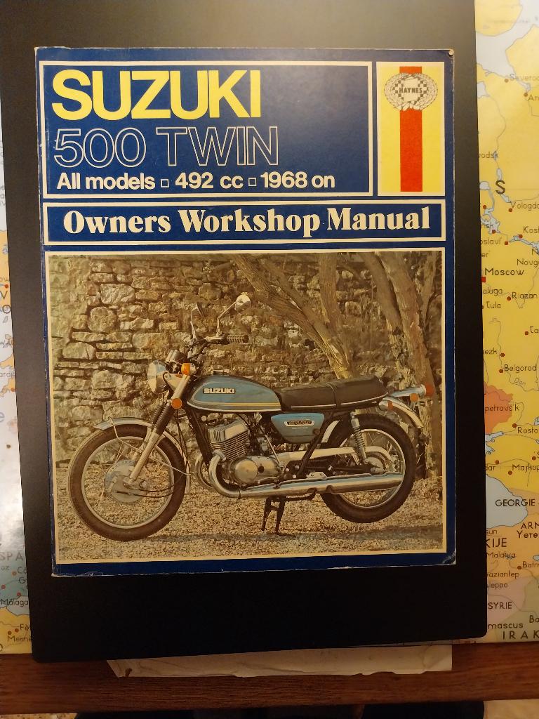 Haynes SUZUKI 500 Twin Workshop Manual, Motoren, Ophalen of Verzenden, Suzuki