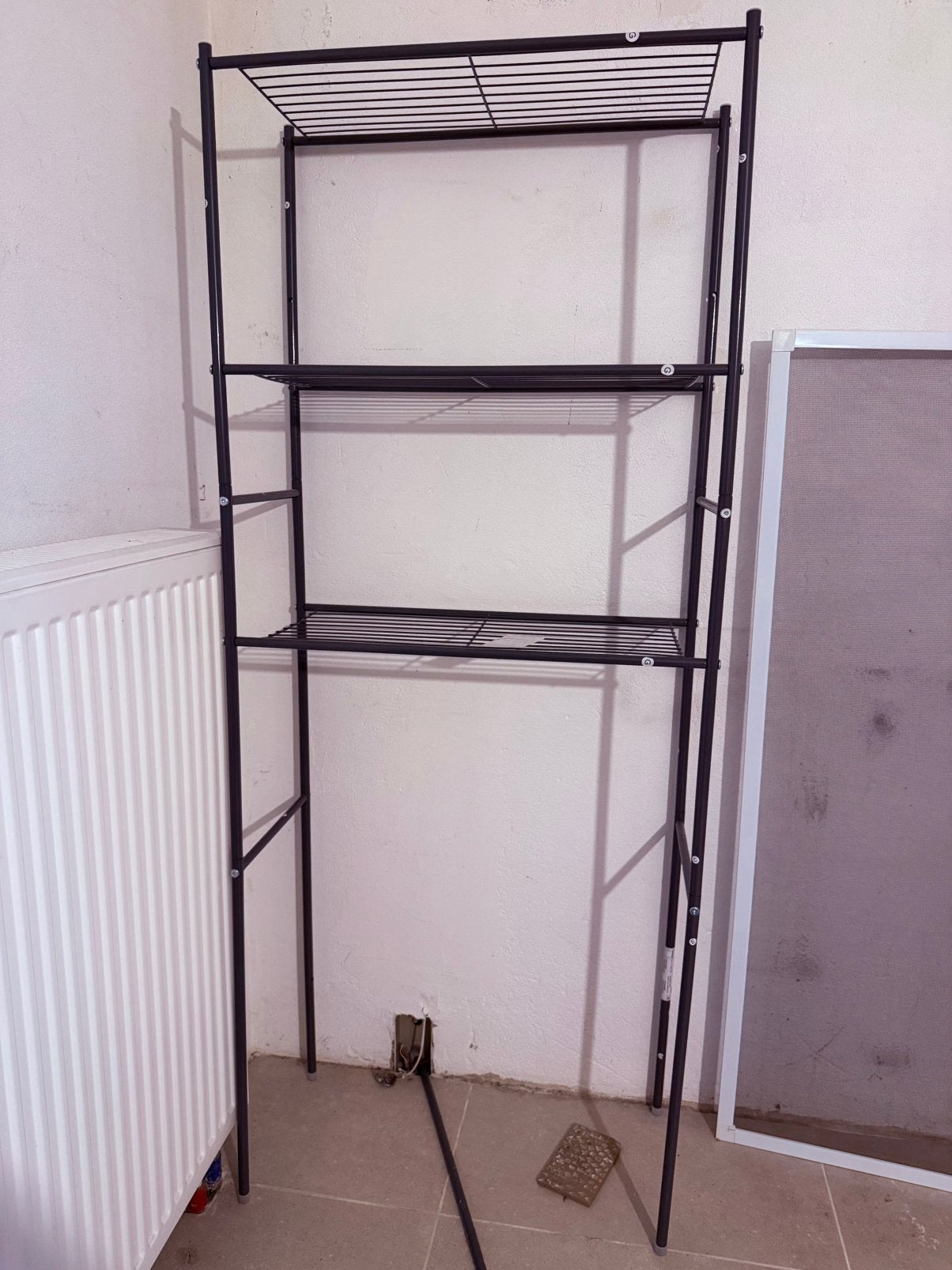 Metalen Rek voor boven Toilet of Wasmachine (3 Niveaus), Enlèvement, Comme neuf