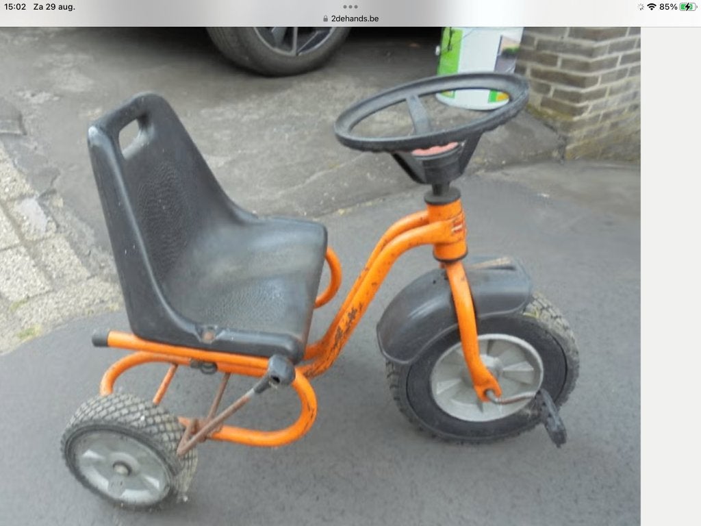Kinder fiets, Ophalen