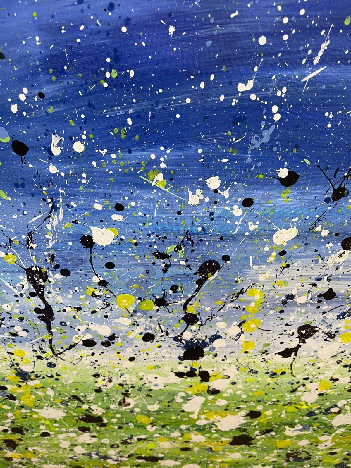 Peinture abstraite sur toile, Enlèvement