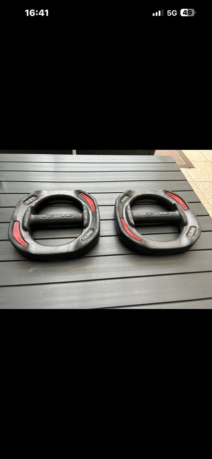 Les Mills halters set van 2 stuks van 2 kilo 500 per stuk, Sport en Fitness, Ophalen, Zo goed als nieuw
