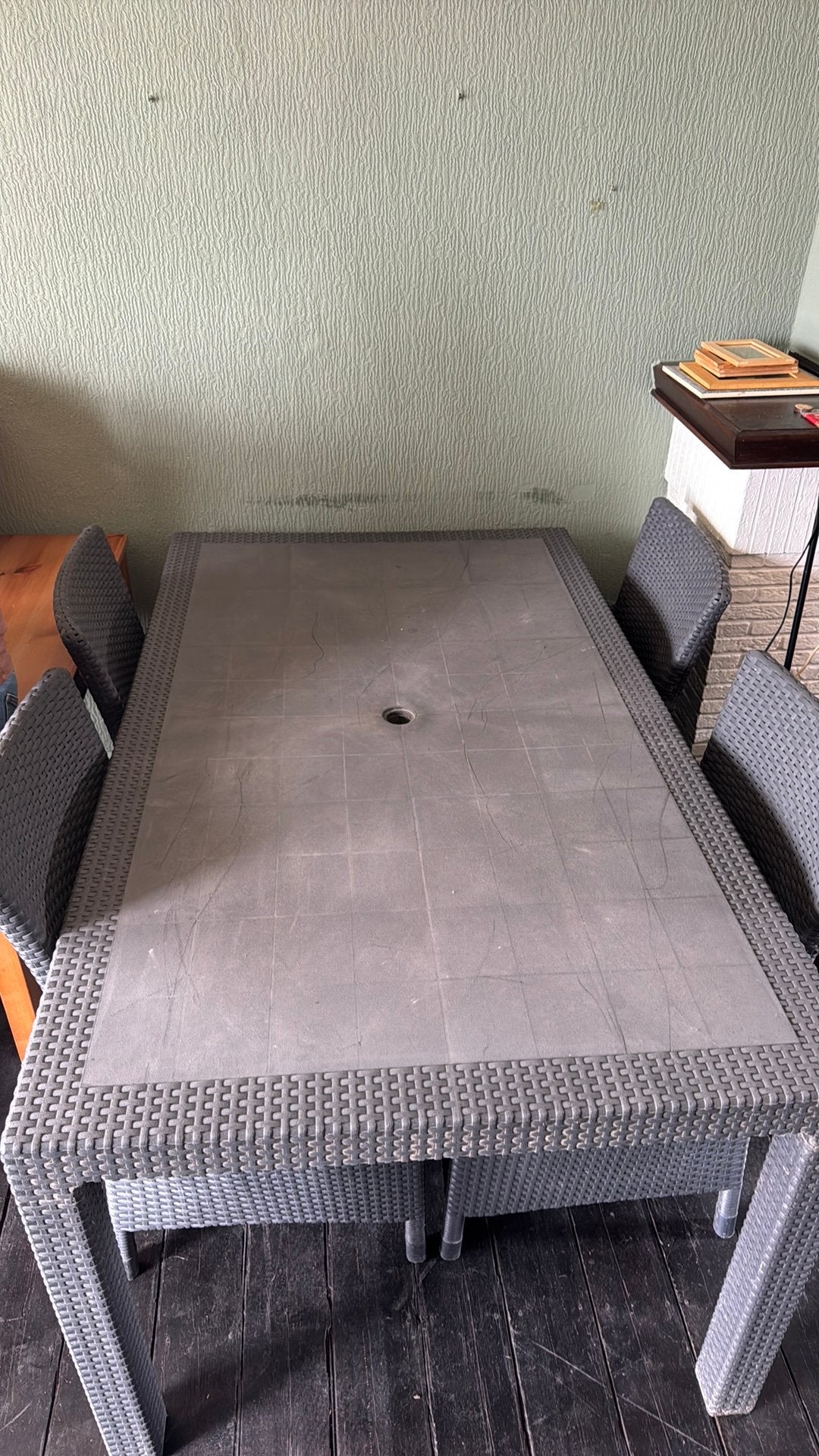 Tuinset grijs, Jardin & Terrasse, Enlèvement, Utilisé, Plastique