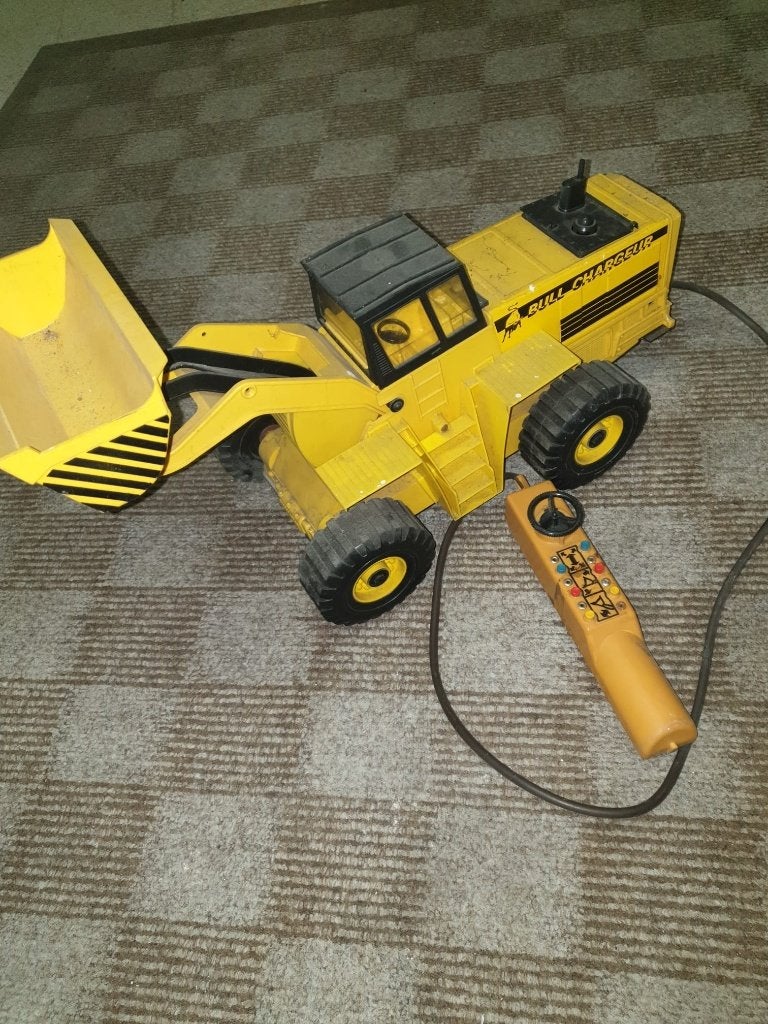 Retro Bulldozer met afstandbediening jaren 70, Ophalen of Verzenden, Gebruikt, Afstandsbediening