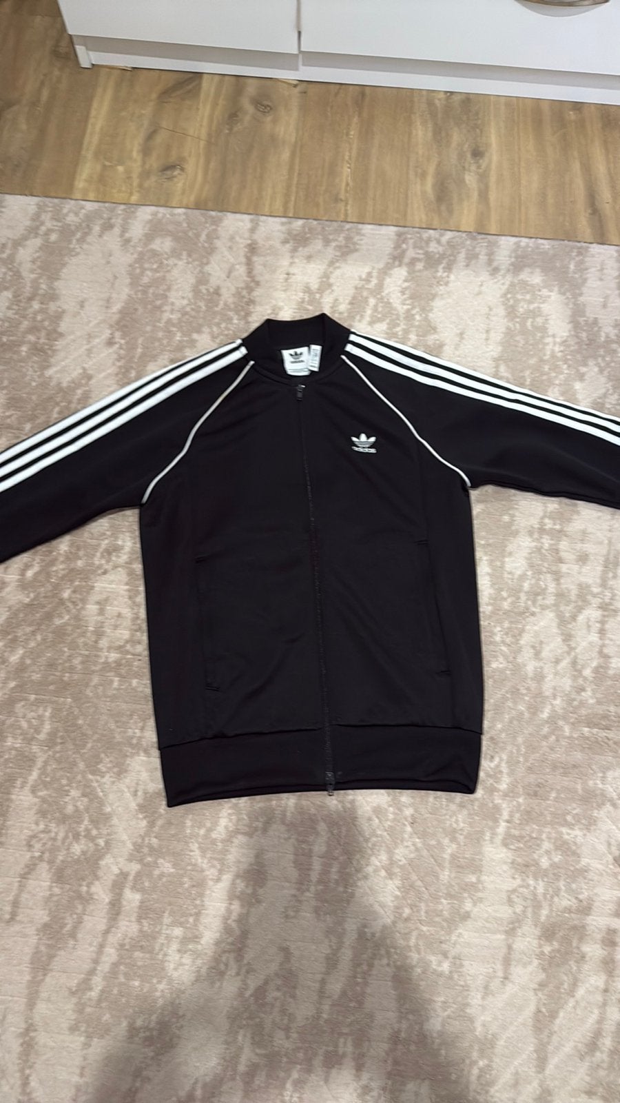 Adidas trainingsjack, Kleding | Heren, Truien en Vesten, Zo goed als nieuw, Maat 48/50 (M), Zwart, Ophalen of Verzenden