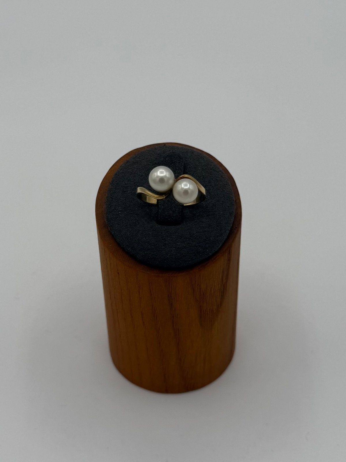 18 karaat Gouden Ring met Natuurlijke Zoutwaterparels 750, 18 tot 19, Ophalen of Verzenden, Zo goed als nieuw, Dame
