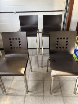 Keukenstoelen en barstoelen, Ophalen, Gebruikt, Zwart, Minder dan 100 cm