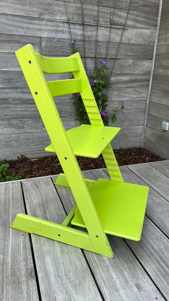 Chaise pour bébé Trip Trap Stokke, Enfants & Bébés, Chaises pour enfants, Utilisé, Chaise évolutive, Réducteur de chaise, Enlèvement