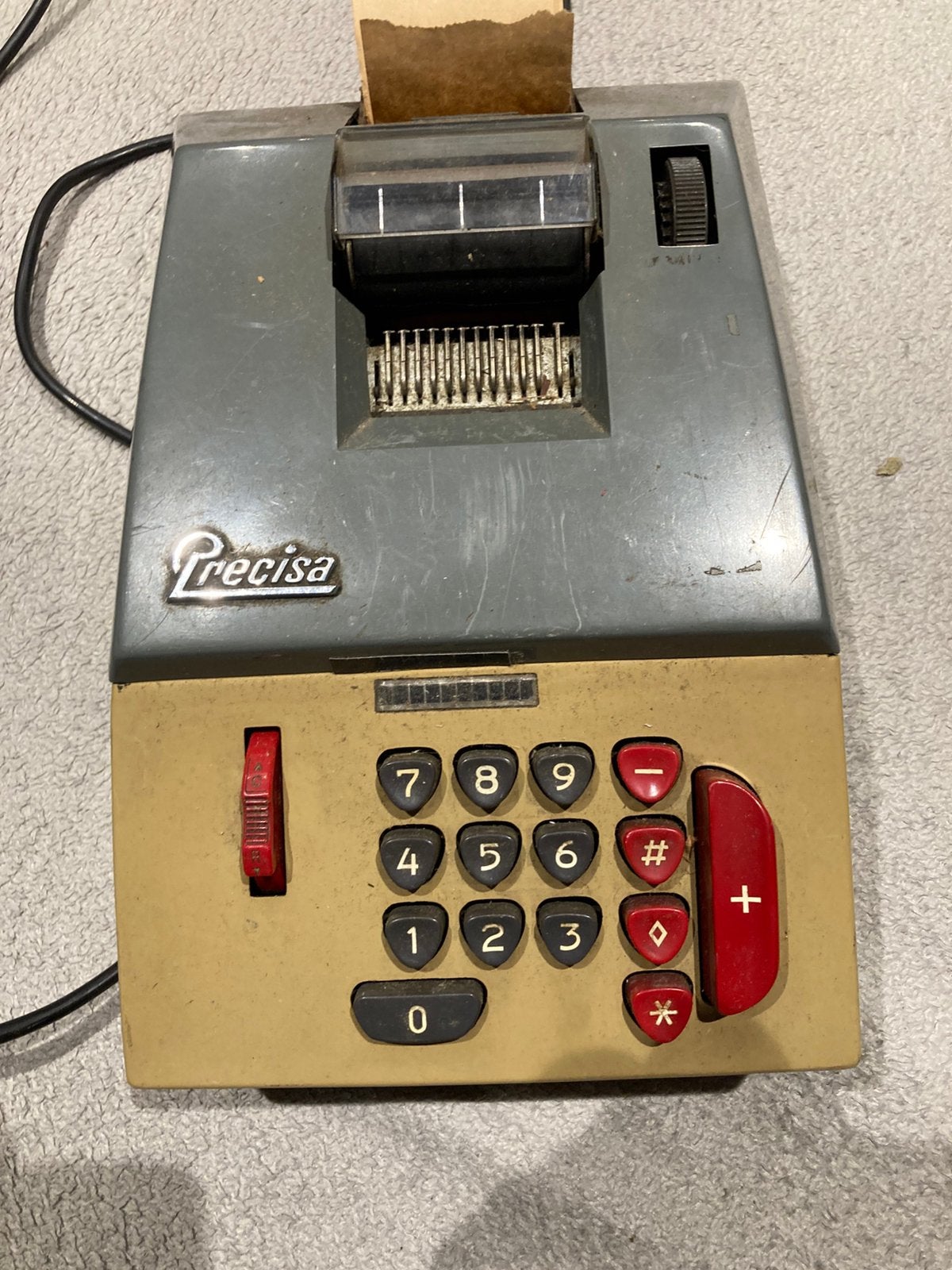 Mooi werkende bureaurekenmachine, Precisa, Antiek en Kunst, Ophalen