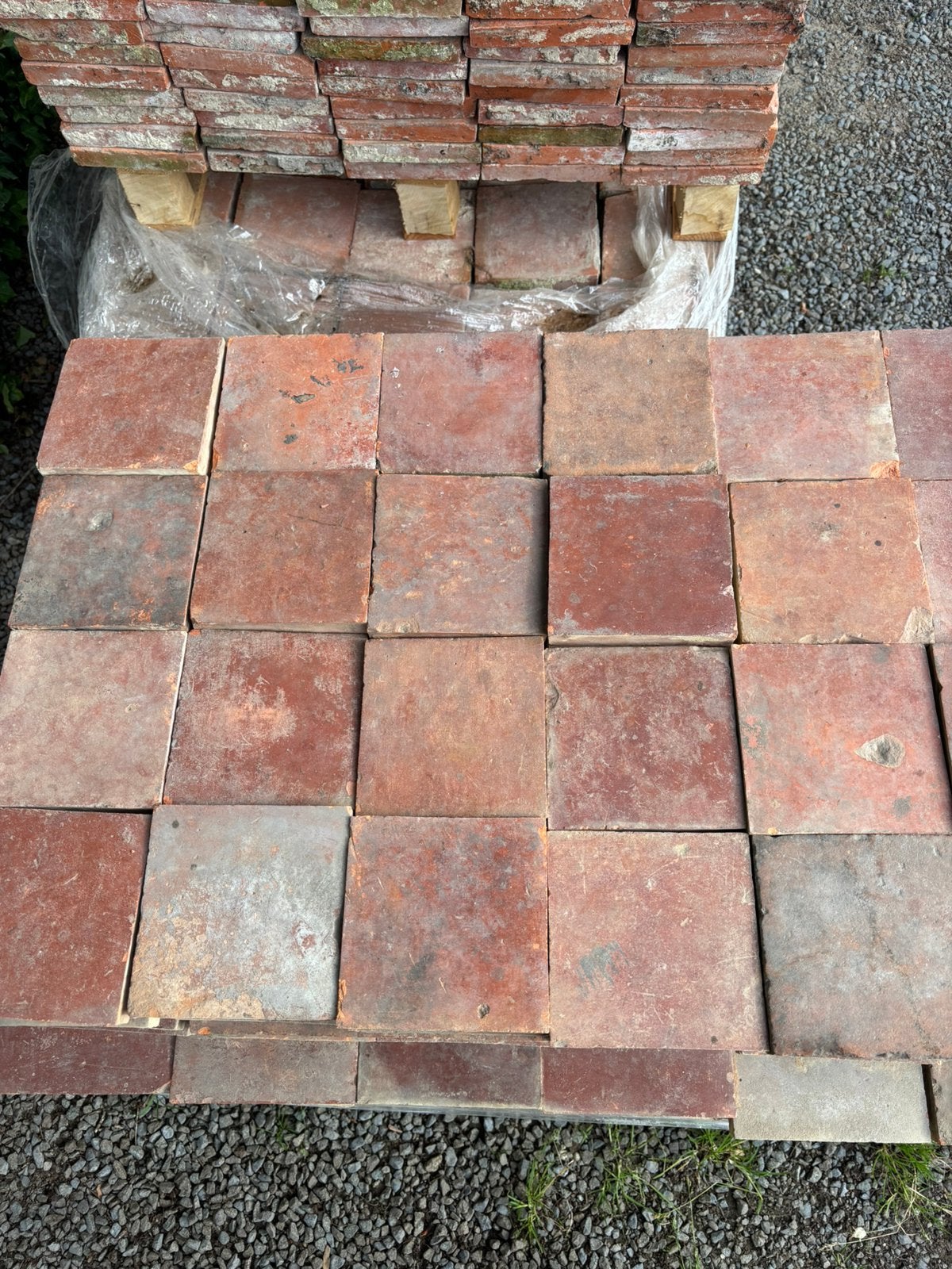 Lot antieke terracotta tegels Voor info BELLEN 0474220705, Ophalen