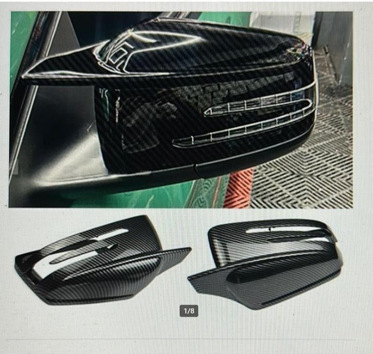 carbon look spiegel spiegelkappen Voor Mb w204 w176 amg, Verzenden